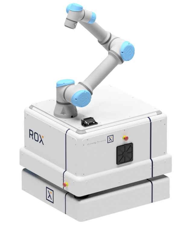 Neobotix EMROX mobile manipulator with a collaborative robot arm